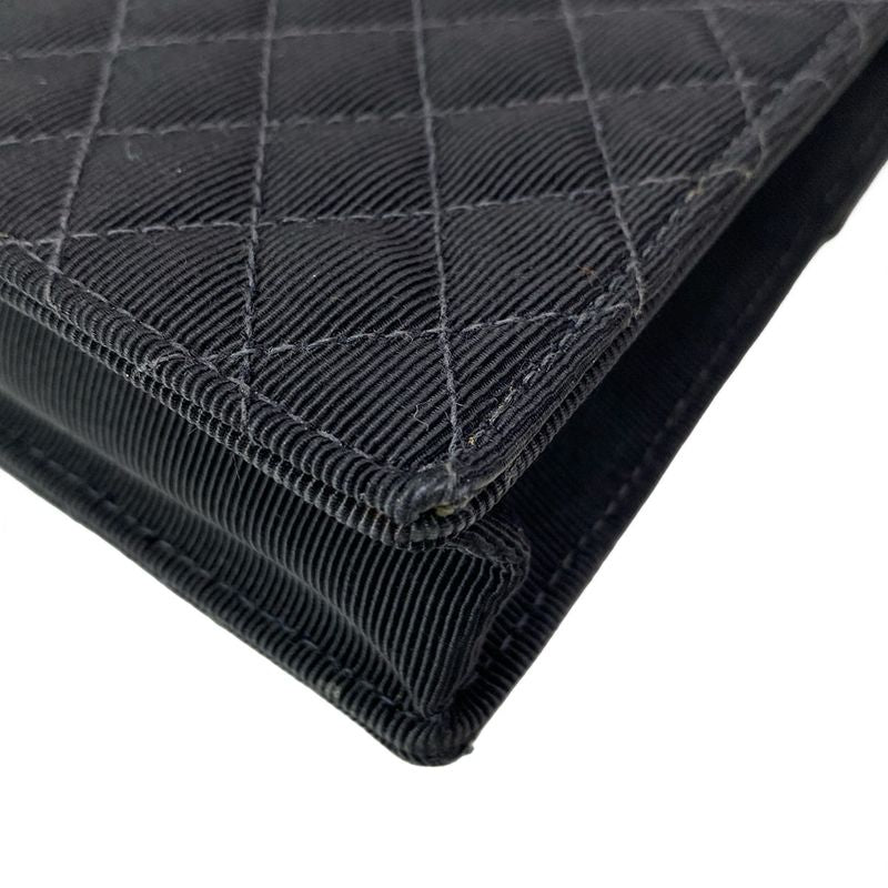 Chanel Shoulder Bag Mini Matelasse Black Chain Shoulder / Silver Hardware /