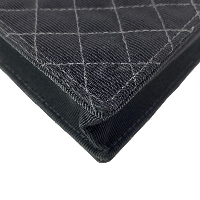 Chanel Shoulder Bag Mini Matelasse Black Chain Shoulder / Silver Hardware /