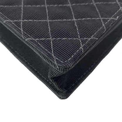 Chanel Shoulder Bag Mini Matelasse Black Chain Shoulder / Silver Hardware /