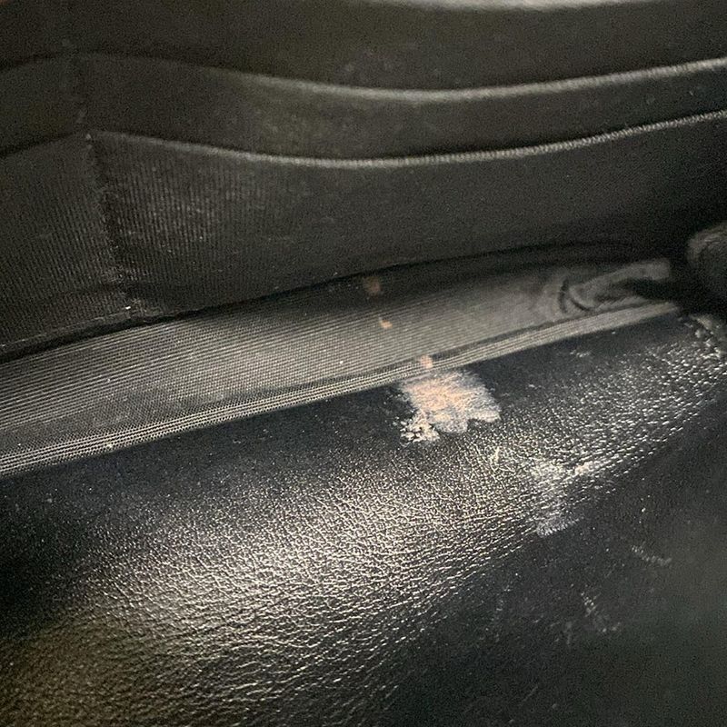 Chanel Wallet Matelasse / Brilliant A48692 Black Chain Wallet / Silver Hardware