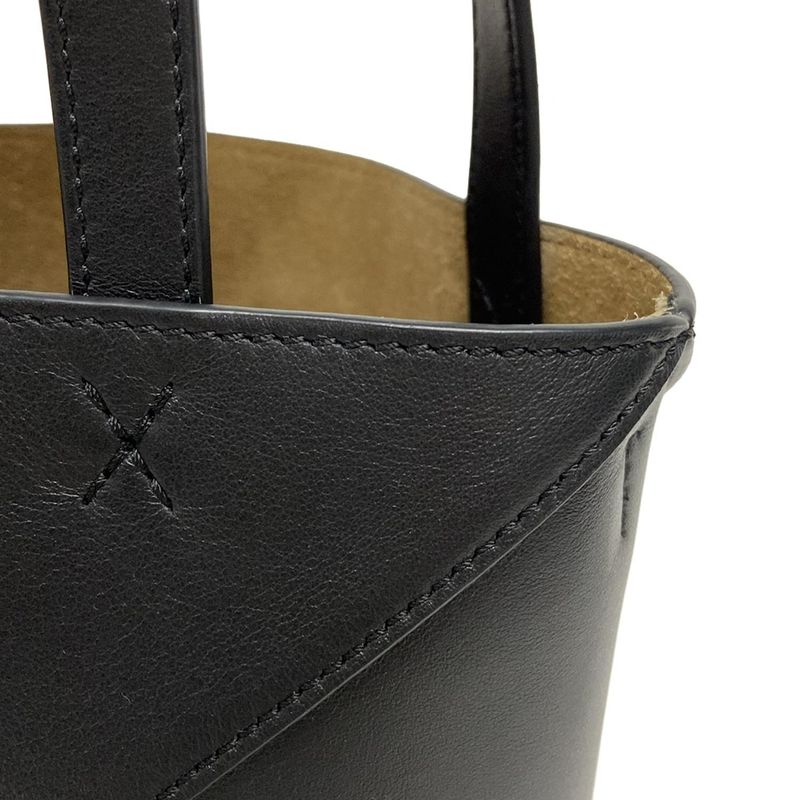 Loewe Tote Bag Puzzle Fold Tote Mini Black With C Engraving