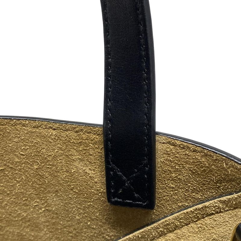 Loewe Tote Bag Puzzle Fold Tote Mini Black With C Engraving