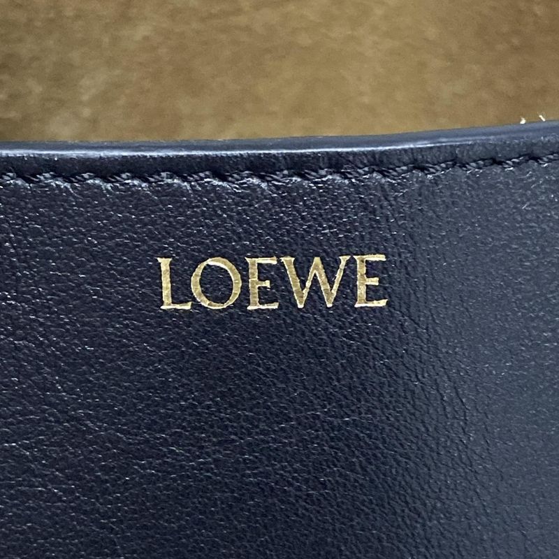 Loewe Tote Bag Puzzle Fold Tote Mini Black With C Engraving