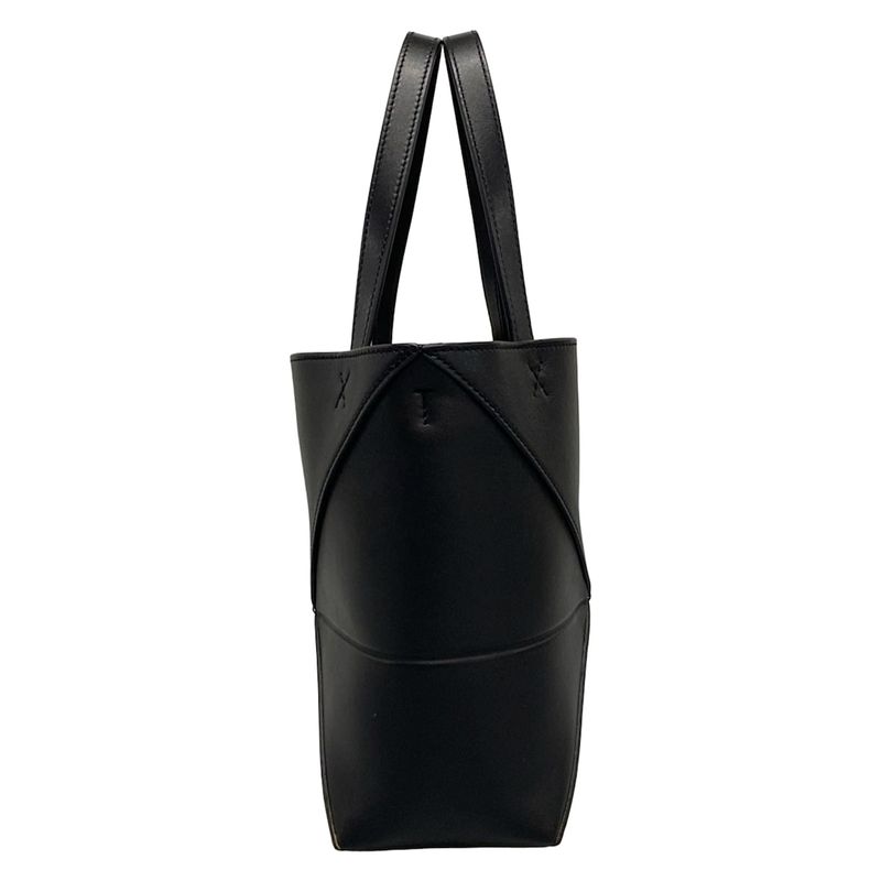 Loewe Tote Bag Puzzle Fold Tote Mini Black With C Engraving