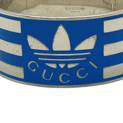 Gucci Bangle Interlocking G Silver And Blue Adidas