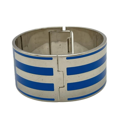 Gucci Bangle Interlocking G Silver And Blue Adidas