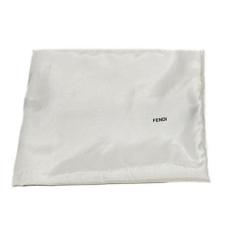 Fendi Handbag Mamma Bucket 8br600-ymu Silver Detachable Strap / Logo Embossed