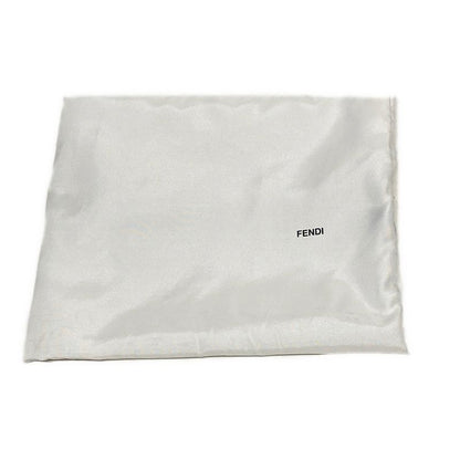 Fendi Handbag Mamma Bucket 8br600-ymu Silver Detachable Strap / Logo Embossed