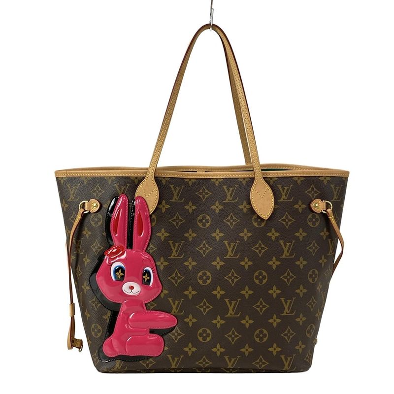 Louis Vuitton Tote Bag LV X SUN Yitian Neverfull MM M47200 Monogram × Pink