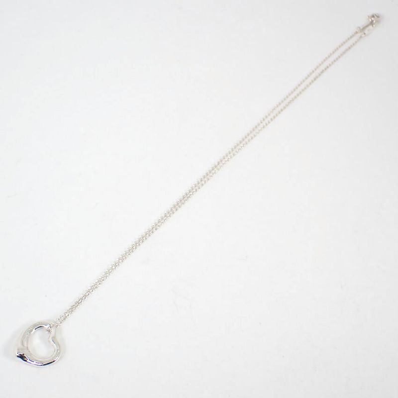 Tiffany & Co 925 Open Heart Pendant /necklace //j63-1