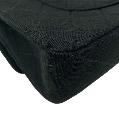 Chanel Shoulder Bag Double Flap Matelasse Black Mademoiselle Chain/gold