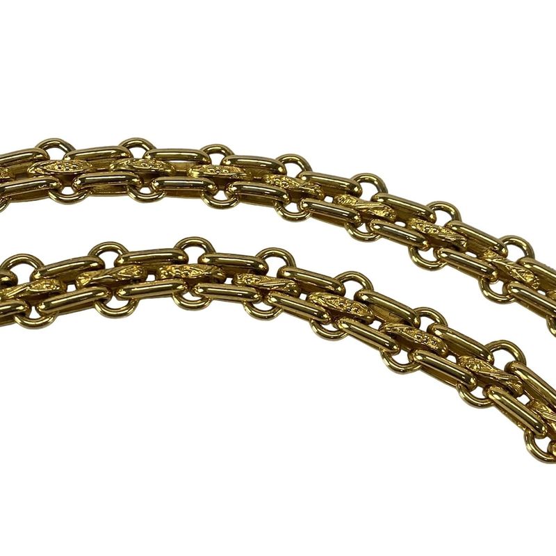 Chanel Shoulder Bag Double Flap Matelasse Black Mademoiselle Chain/gold