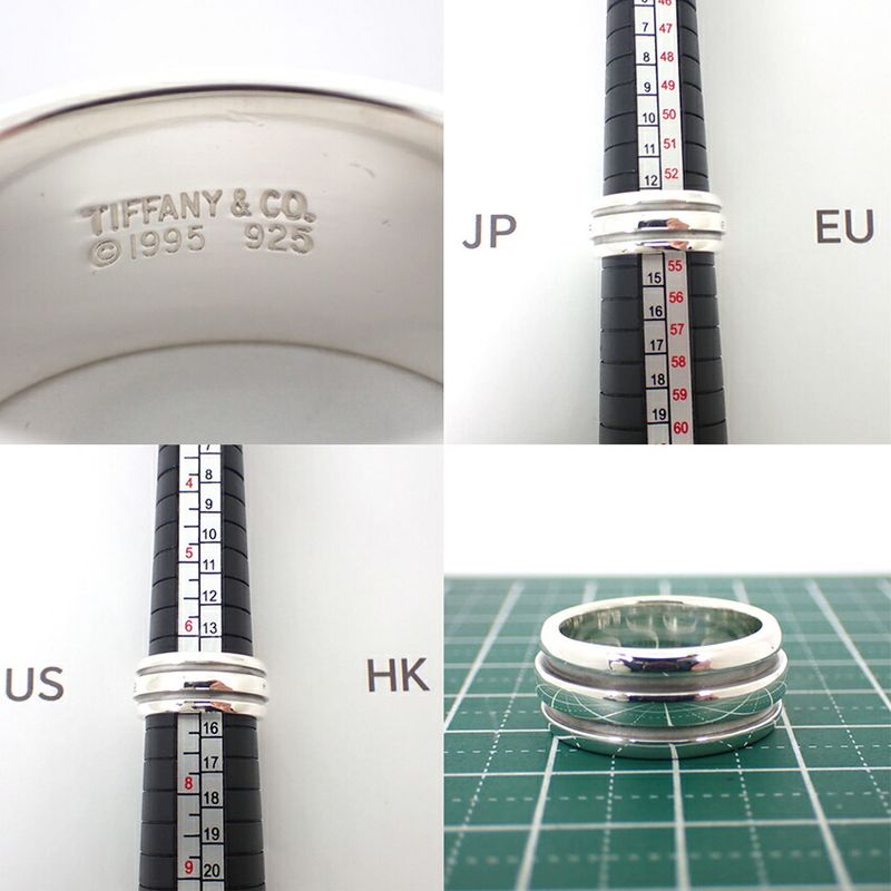 Tiffany & Co/925/double Line /ring / 13.5/j58-6