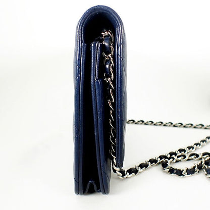 Chanel Matelasse Lambskin Chain Wallet / B51-10