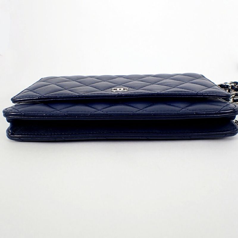 Chanel Matelasse Lambskin Chain Wallet / B51-10