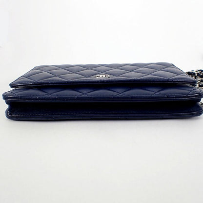 Chanel Matelasse Lambskin Chain Wallet / B51-10