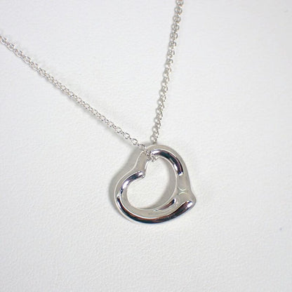 Tiffany & Co 925 Open Heart Pendant /necklace //j38-8