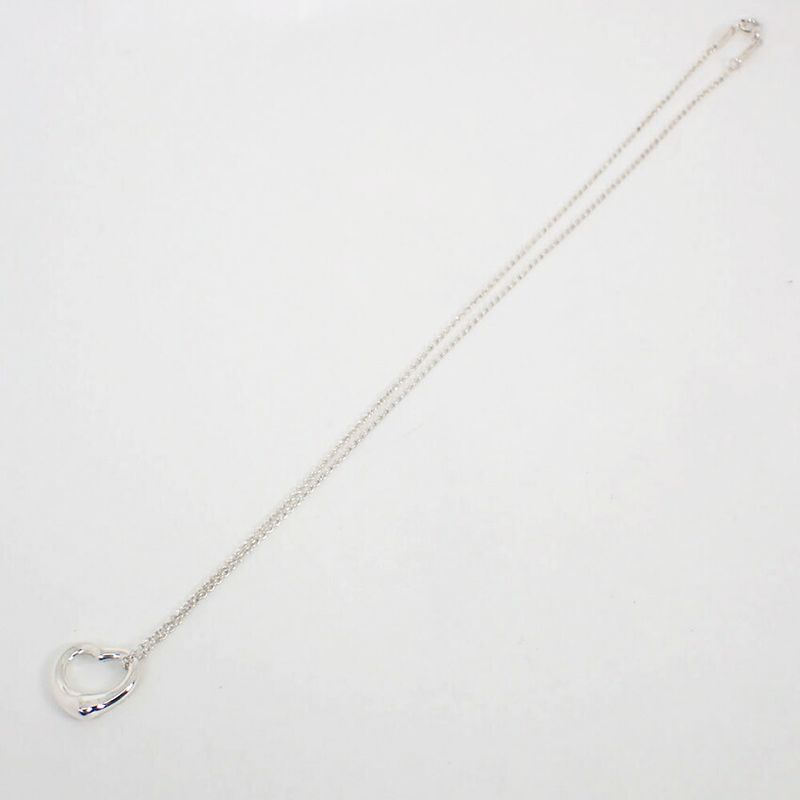 Tiffany & Co 925 Open Heart Pendant /necklace //j38-8