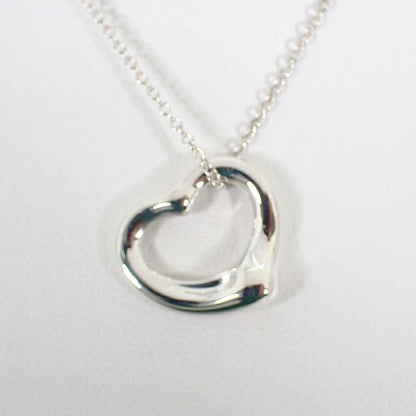 Tiffany & Co 925 Open Heart Pendant /necklace //j38-8