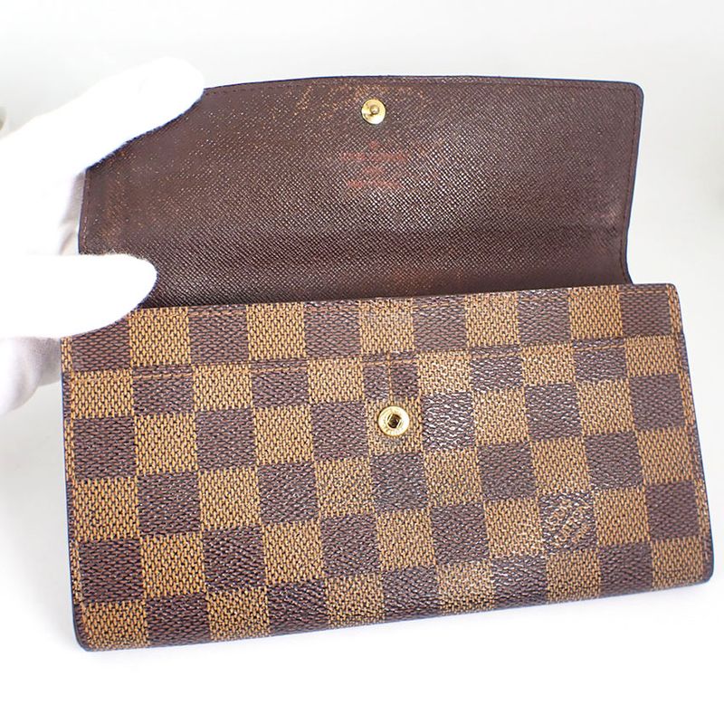 Louis Vuitton Damier Pochette Portmonnais Cles Di Long Wallet//b50-62