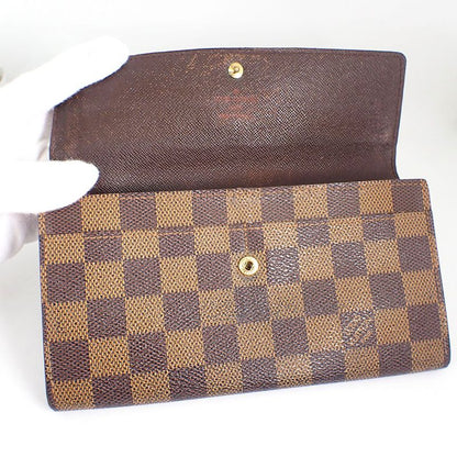 Louis Vuitton Damier Pochette Portmonnais Cles Di Long Wallet//b50-62