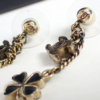 Chanel / Coco Mark / Clover / Earrings / Box Drawstring / /j49-1
