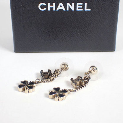 Chanel / Coco Mark / Clover / Earrings / Box Drawstring / /j49-1