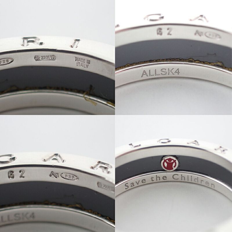 Bulgari 925/ceramic Save The Children Ring /no.21/j51-3