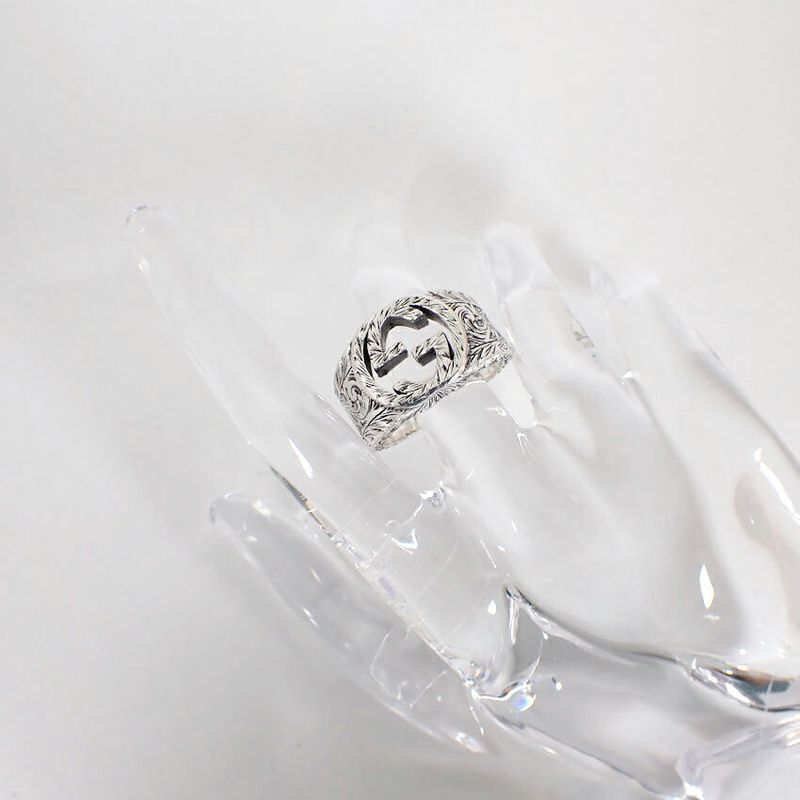 Gucci 925 Interlocking Ring / Size 22 / J62-1
