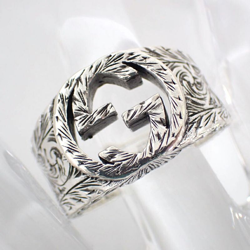 Gucci 925 Interlocking Ring / Size 22 / J62-1