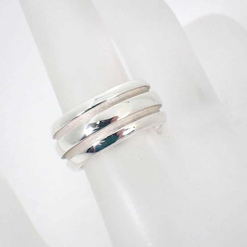 Tiffany & Co 925 Double Line Ring / #10/j57-4
