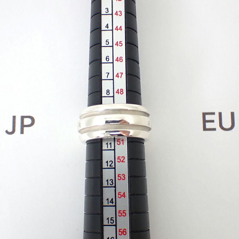 Tiffany & Co 925 Double Line Ring / #10/j57-4