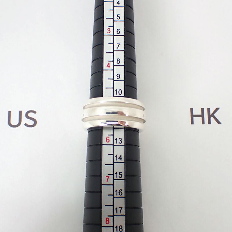 Tiffany & Co 925 Double Line Ring / #10/j57-4