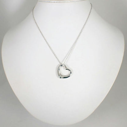 Tiffany & Co / Sv925 / Open Heart / Pendant /necklace //j42-7