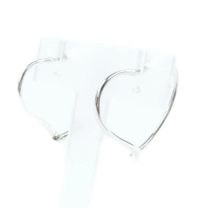 Tiffany & Co Elsa Peretti Open Heart Hoop Earrings 925 Silver With
