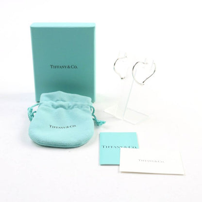 Tiffany & Co Elsa Peretti Open Heart Hoop Earrings 925 Silver With