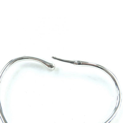 Tiffany & Co Elsa Peretti Open Heart Hoop Earrings 925 Silver With