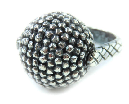 Bottega Veneta 925 Ball Ring Silver 9 (equivalent To Size 10 In