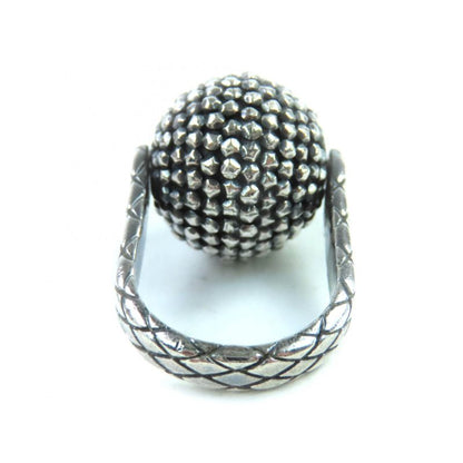 Bottega Veneta 925 Ball Ring Silver 9 (equivalent To Size 10 In