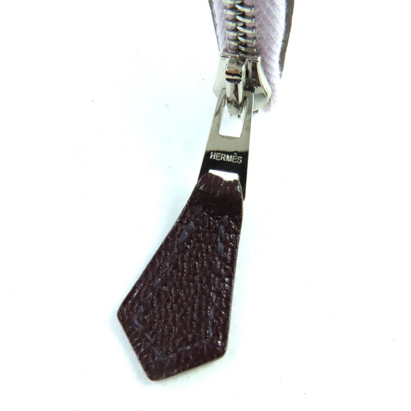 Hermes Paddock Mauve Père/rouge Sériere Chevre Mizor With Sériere Button Coin