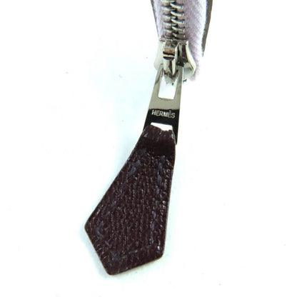 Hermes Paddock Mauve Père/rouge Sériere Chevre Mizor With Sériere Button Coin