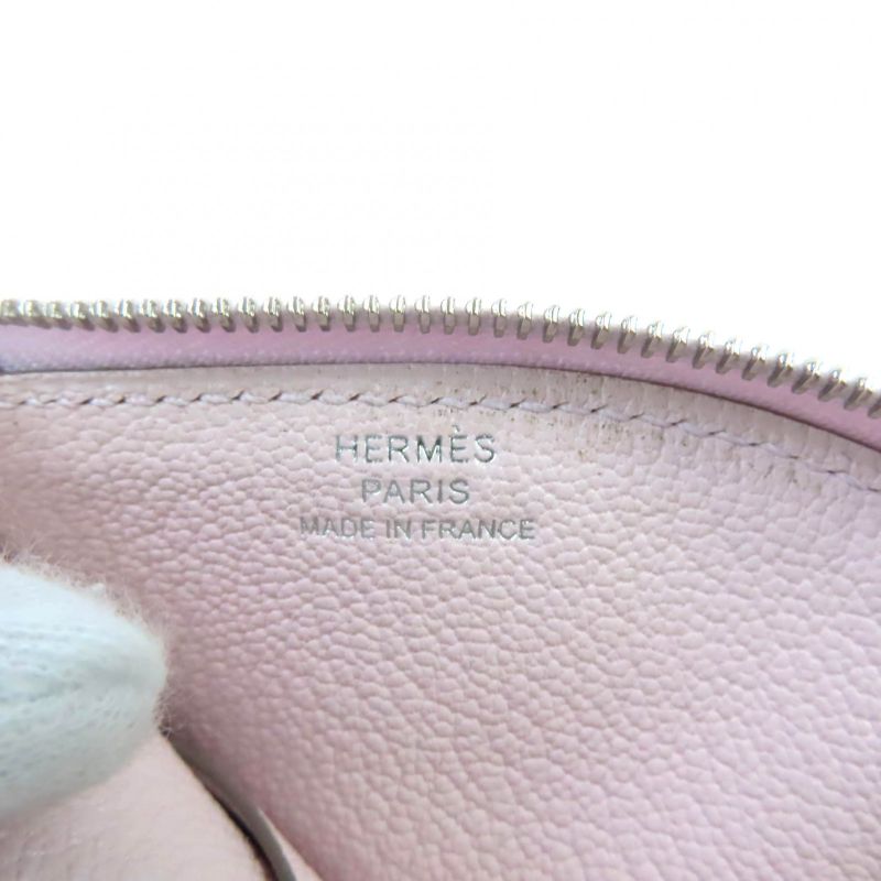 Hermes Paddock Mauve Père/rouge Sériere Chevre Mizor With Sériere Button Coin