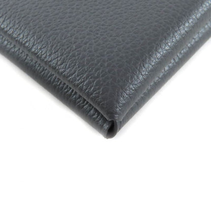 Hermes Calvi Grimayer Evercolor Silver Hardware Card Case Engraved W With Box