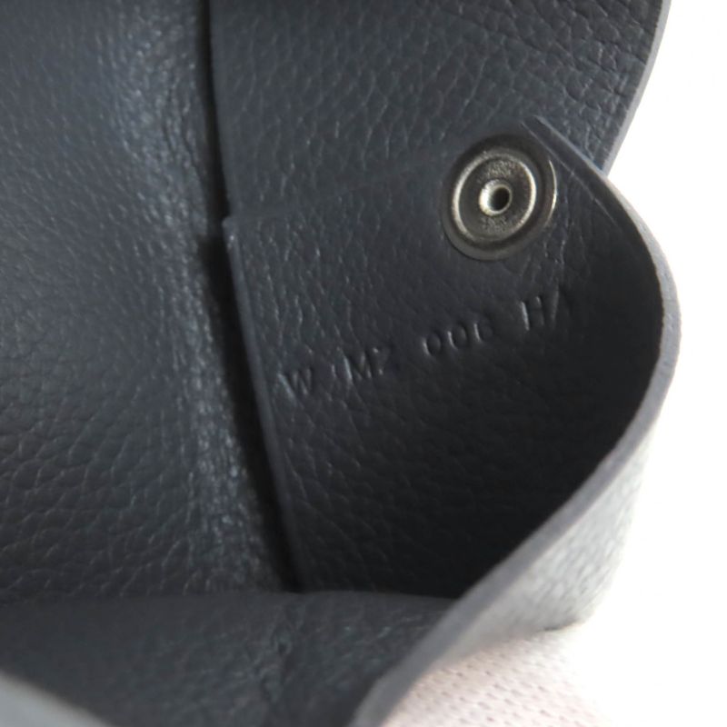 Hermes Calvi Grimayer Evercolor Silver Hardware Card Case Engraved W With Box