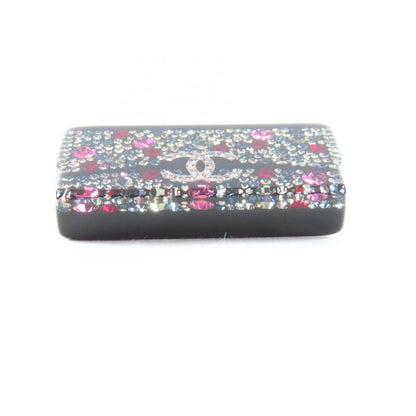 CHANEL Abf618 Coco Mark Colorful Strass Chain Bag Motif Brooch Multi With Box