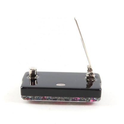 CHANEL Abf618 Coco Mark Colorful Strass Chain Bag Motif Brooch Multi With Box