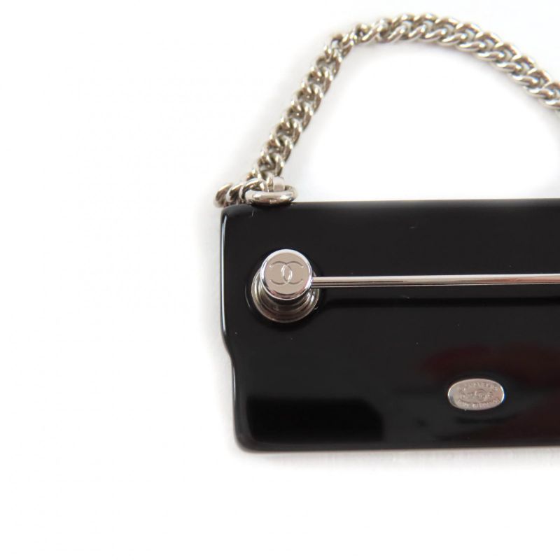 CHANEL Abf618 Coco Mark Colorful Strass Chain Bag Motif Brooch Multi With Box