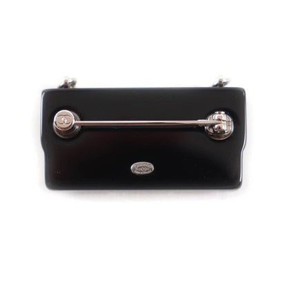 CHANEL Abf618 Coco Mark Colorful Strass Chain Bag Motif Brooch Multi With Box