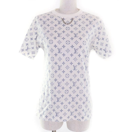 Louis Vuitton 100% Cotton Monogram Chain Decoration Crew Neck Short Sleeve
