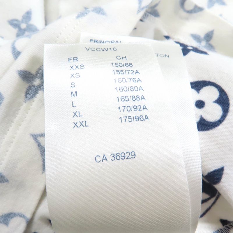 Louis Vuitton 100% Cotton Monogram Chain Decoration Crew Neck Short Sleeve